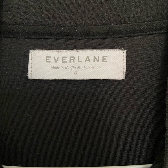 Everlane - The street fleece bomber jacket | black women US small - Picture 5 of 14